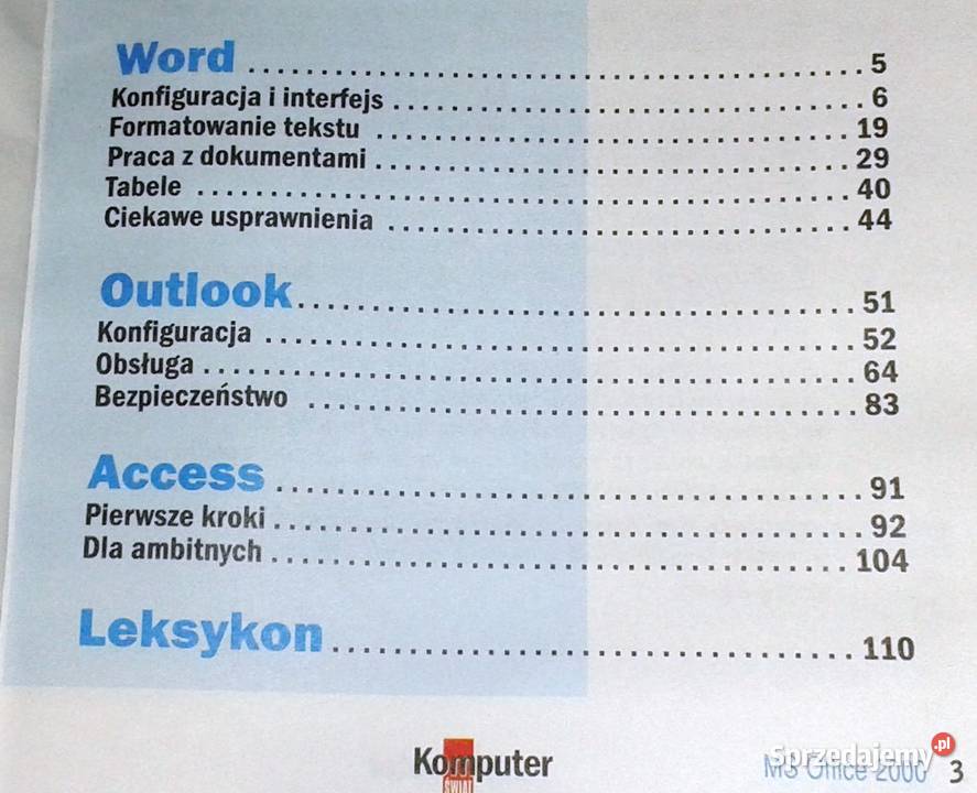 Office 2000 Wskazówki każdego Robert Szyszka Chełm