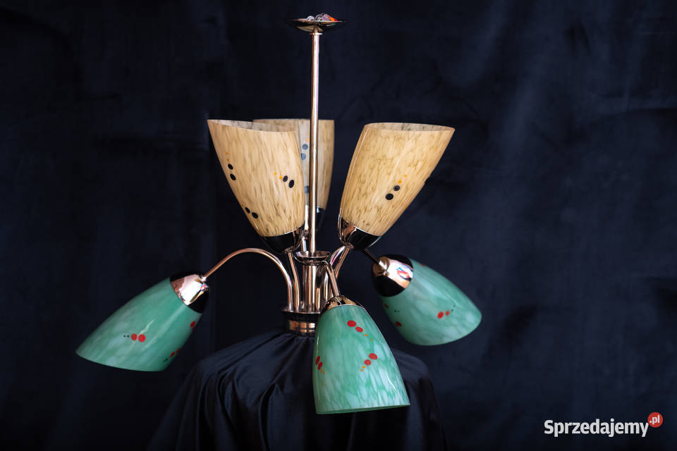 Żyrandol lata 60 Look PopArt MidCentury Vintage Dąbrowa Górnicza