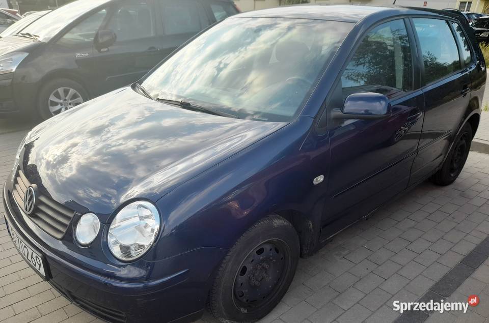 VW Polo 12 64 2004 benzyna niebieski Polo Biała Podlaska sprzedam