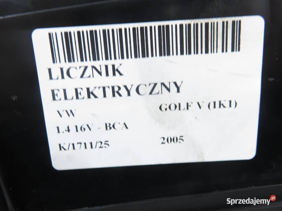 LICZNIK VW GOLF V 14 16V 1K0920851F osobowe Części samochodowe małopolskie