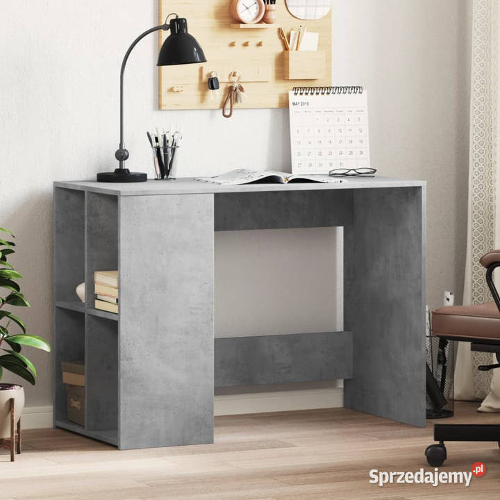 Biurko szarość betonu 102x50x75 materiał Warszawa