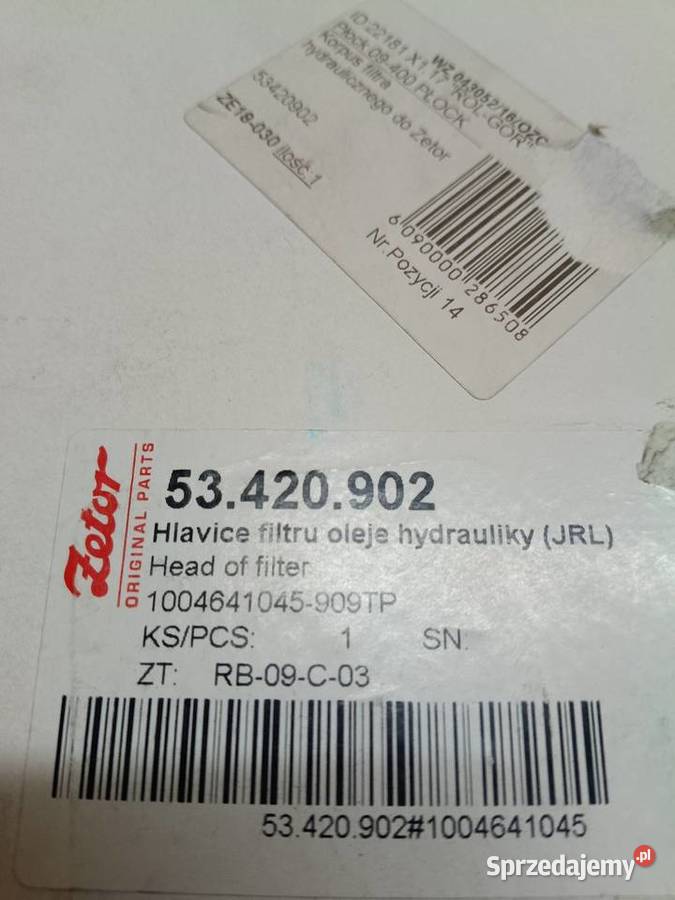 Korpus filtra Zetor Hydraulika mazowieckie Płock
