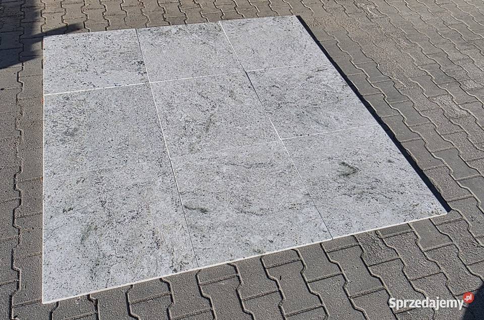 Płytki granitowe Colonial White antypoślizgowe Płytki podłogowe Bielawa