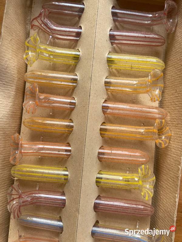 Komplet szklanych podstawek pod sztućce wazoniki Legnica