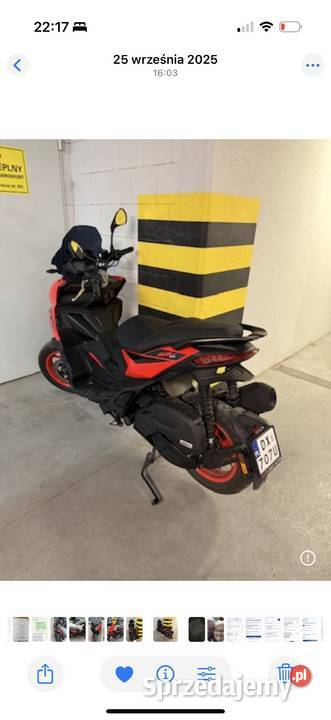 Odstąpię leasing na praktycznie nową Aprilię SR Wrocław