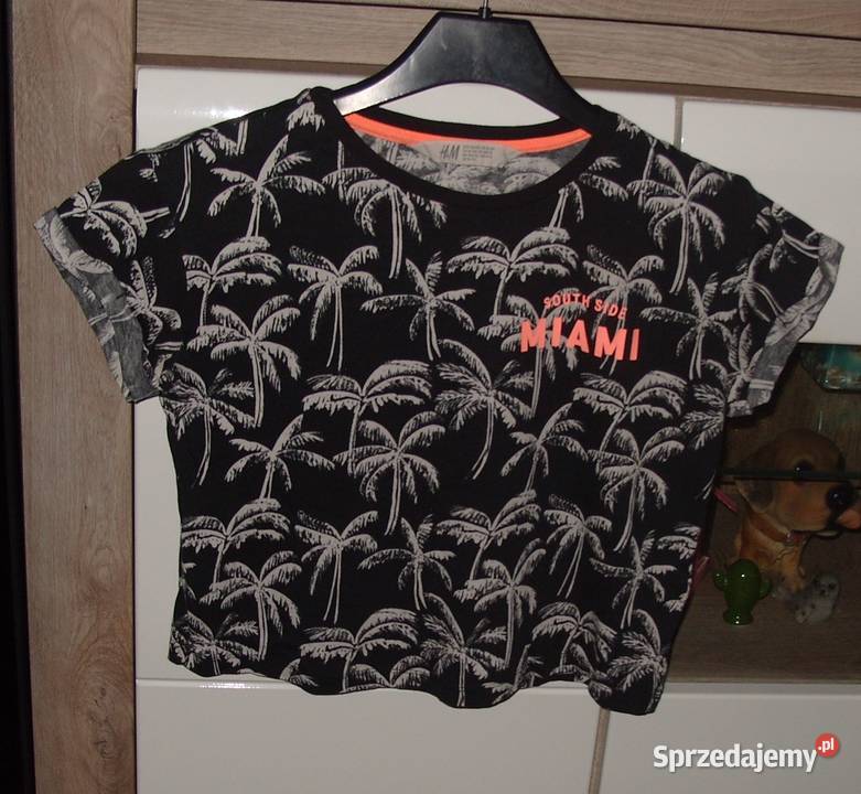 NOWA krótka bluzeczka HMw palmy r146152