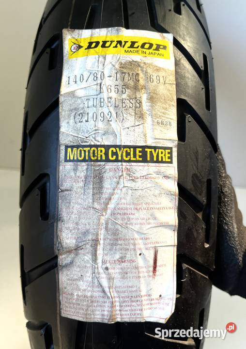 4360 Opona motocyklowa DUNLOP K655 1408017 MC Motocyklowe Łobżenica
