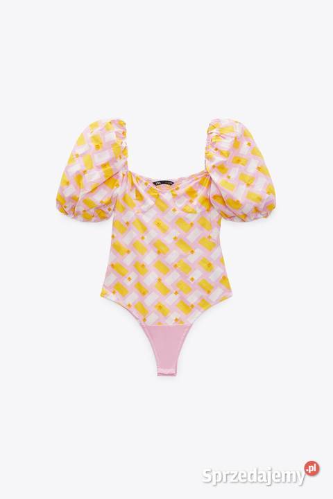 ZARA BODY Z POPELINY BLUZKA Z NADRUKIEM 36 S Zara Pozostałe Kalisz sprzedam