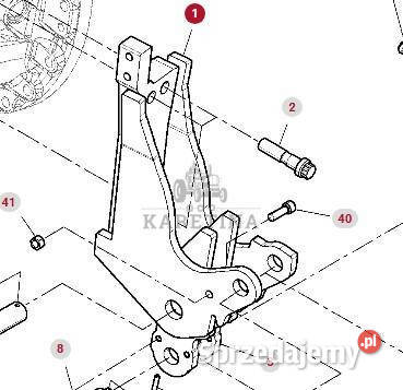 Fendt 930 933 936 GEN 7 Wspornik tylnego TUZ