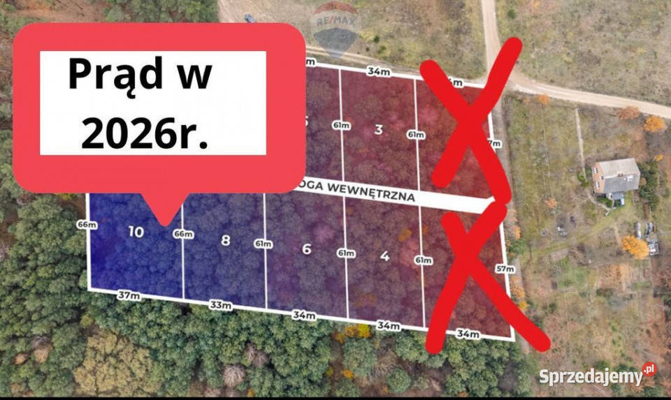 Siestrzeń działki pod duży dom bez podatku Sprzedaż sprzedam