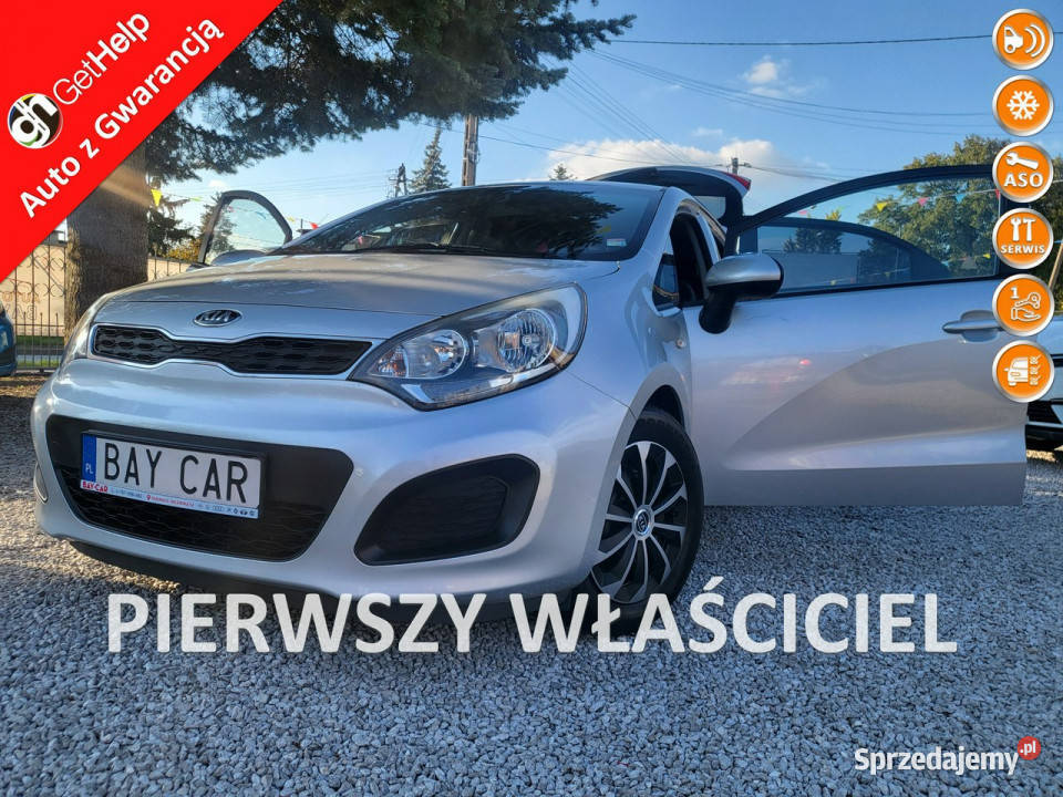 Kia Rio 12 85 I Właściciel 100 Bezwypadek 100 srebrny Pabianice sprzedam