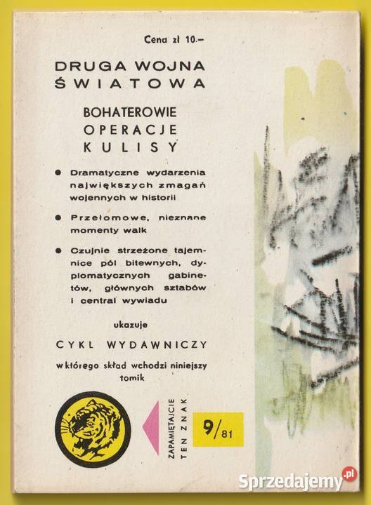 ŻÓŁTY TYGRYS OGNIE NA BAGNACH 1981 Pozostałe Łódź