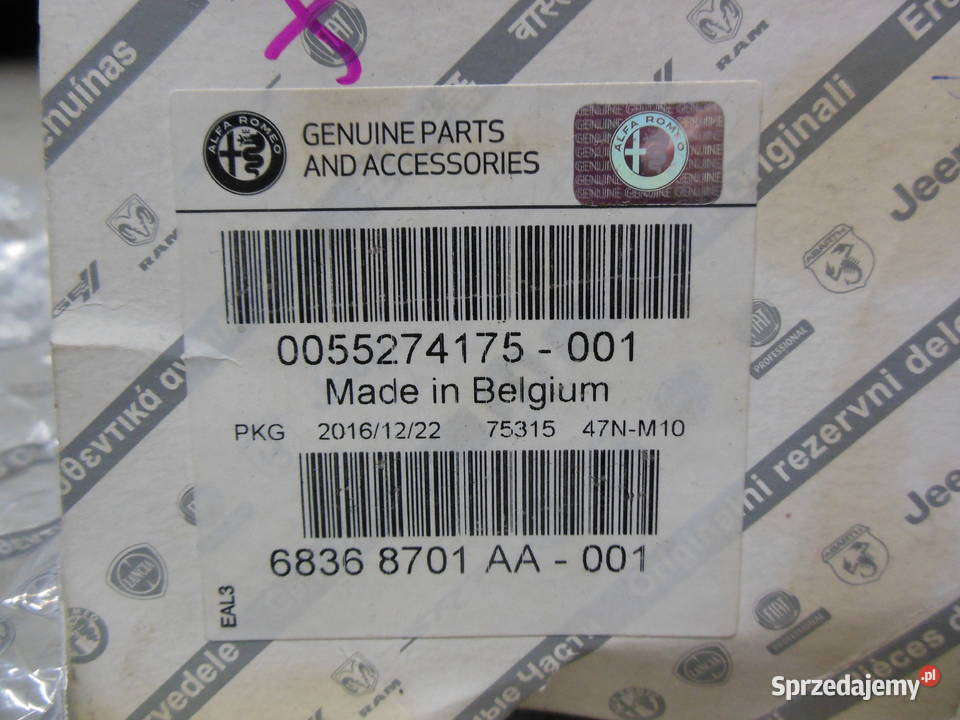 CZUJNIK TEMPERATURY SPALIN STELVIO GIULIA osobowe Kozy