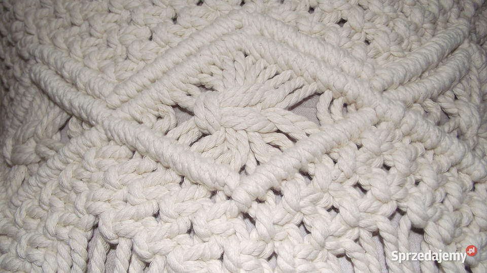 Poszewka makrama Dekoracje i ozdoby łódzkie Leźnica Wielka-Osiedle