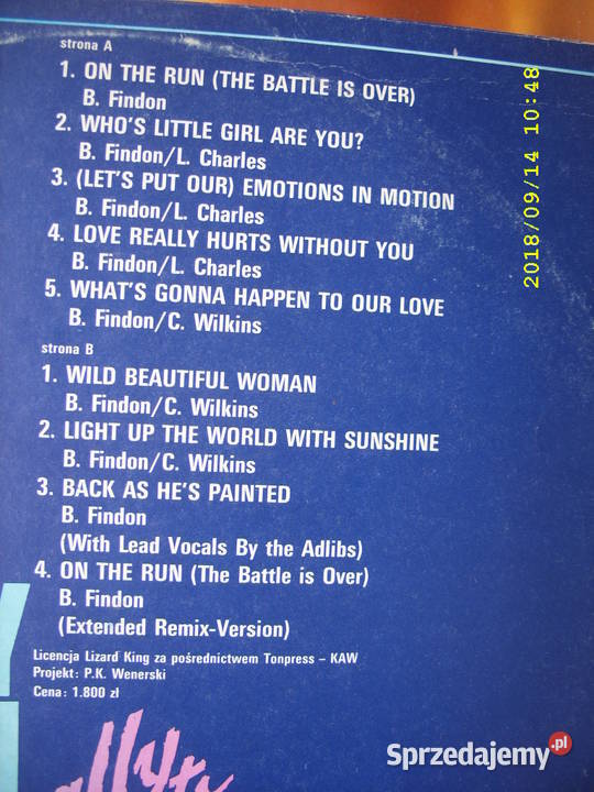 LP soul BILLY OCEAN LOVE REALLY płyta winylowa Kultura i Rozrywka Wołów