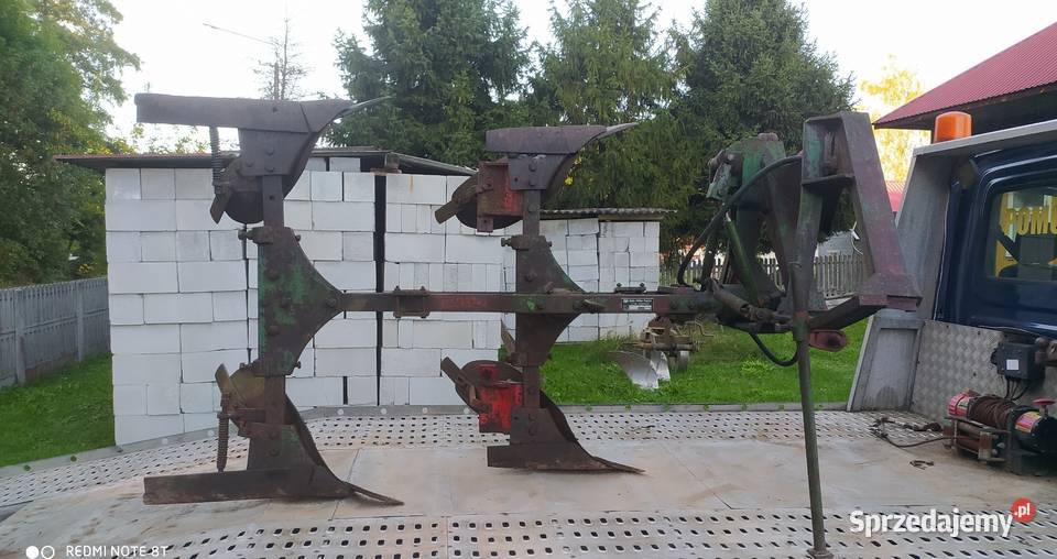 Pług obrotowy 2skibowy obracany hydraulicznie nieuszkodzony Pługi małopolskie Dąbrowa Tarnowska