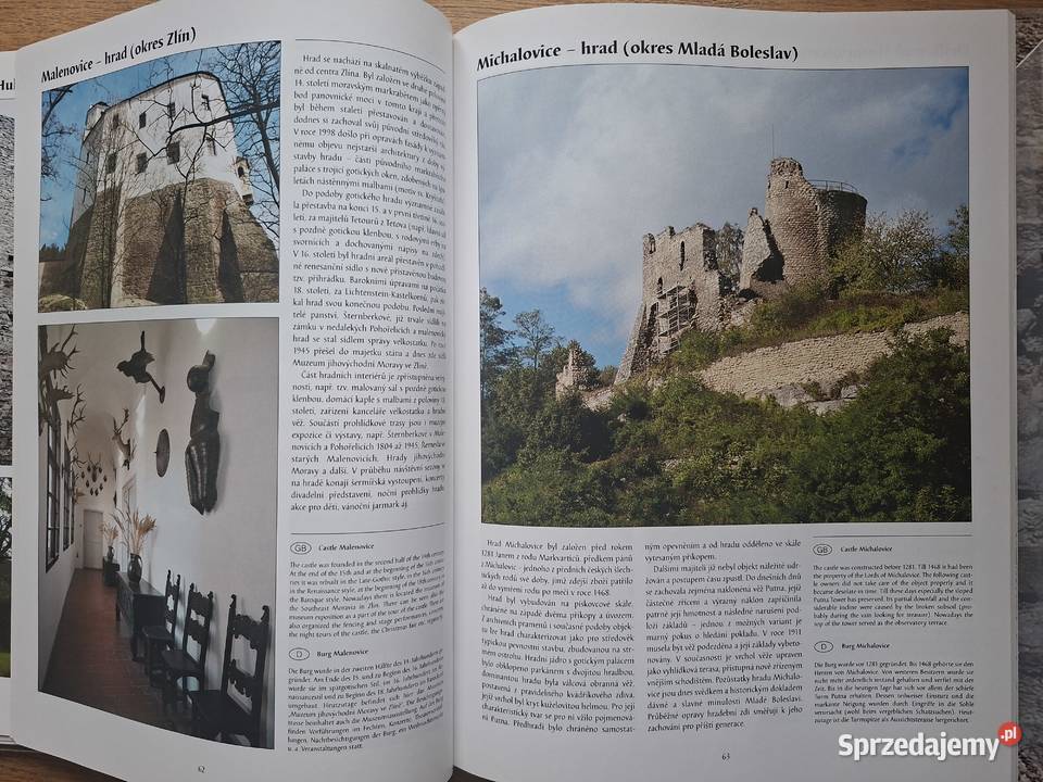 Hrady Castles Burgen Pamatky Ceske repuubliky sprzedam