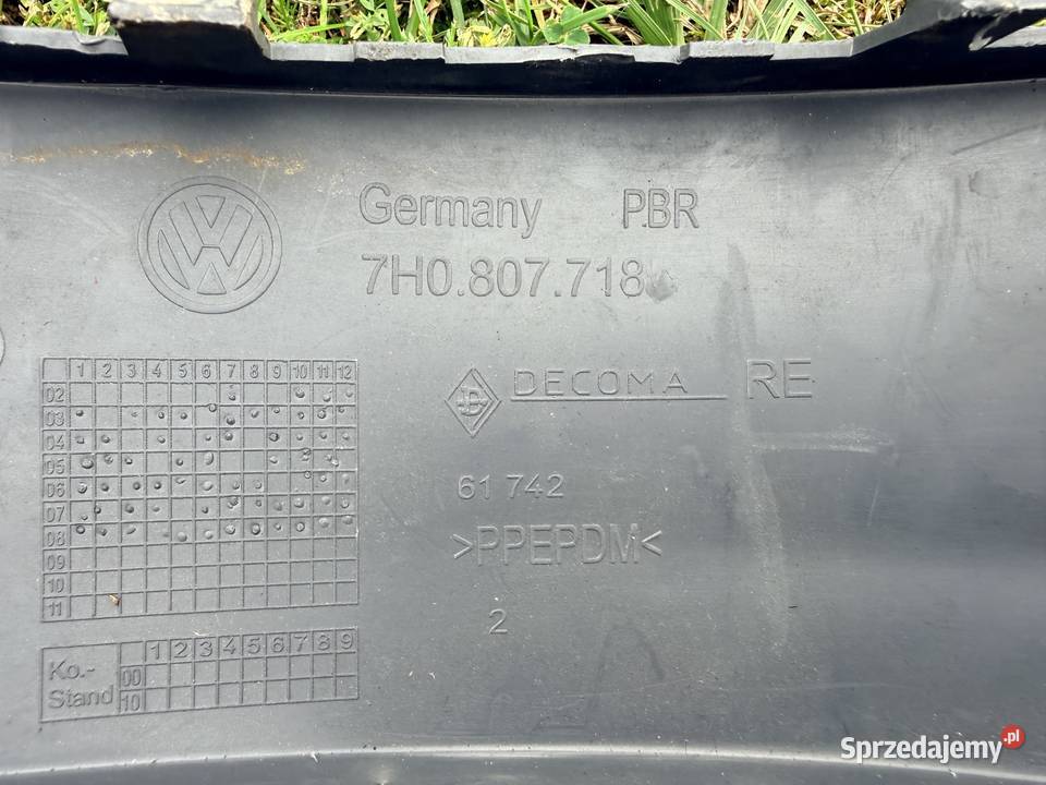 KRATKI ZAŚLEPKI ZDERZAKA VW T5 TRANSPORTER Chwaszczyno