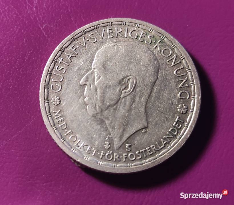 Moneta 2 KORONY 1950 TS / SZWECJA - Srebro - Rzadkość !