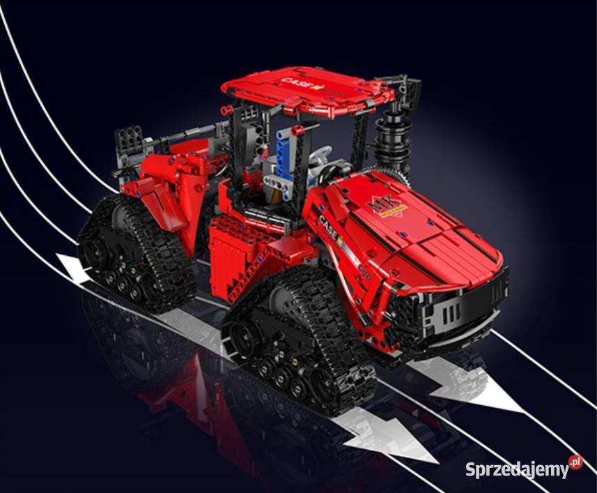 Klocki ciągnik sterowany CASE 1698klocków Pobiedziska