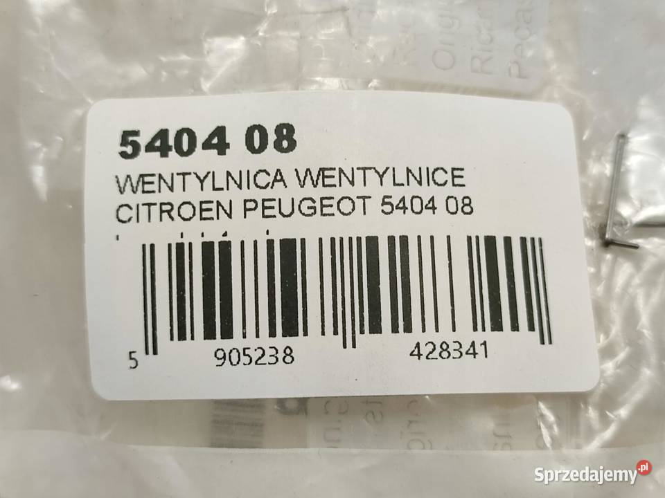 WENTYLNICA 4 CITROEN C1 II 20142022 540408 OEM