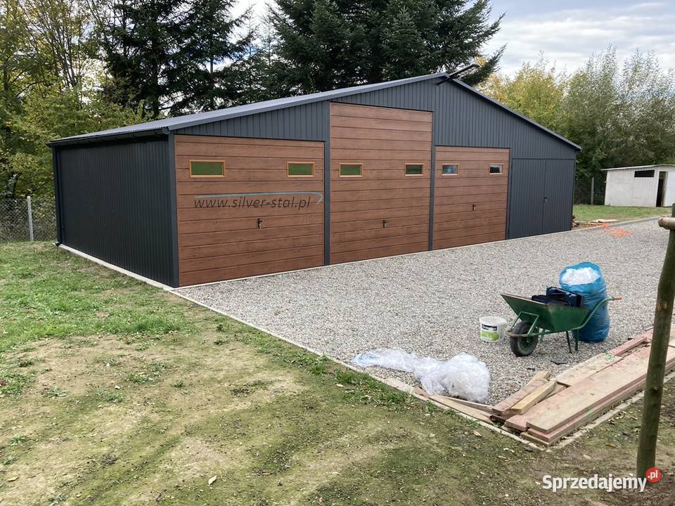Garaż blaszany 12x6m 11x6 Silverstal Garaże RAL sprzedam