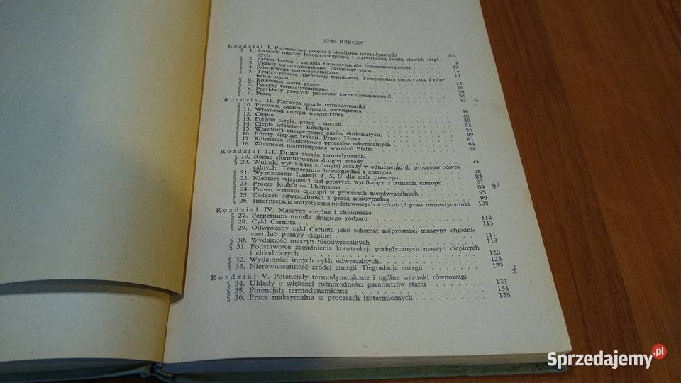 Termodynamika fenomenologiczna Józef Werle Rok wydania 1957 pomorskie Gdańsk