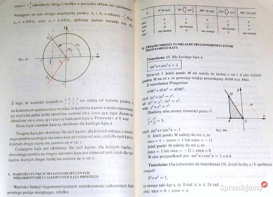 Algebra kl 1 LO LZ i tech A Ehrenfeucht O Stande Chełm sprzedam