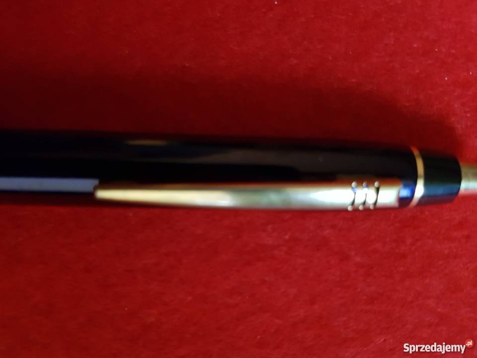 Piękny kobaltowy długopiszłoto unikat Kielce