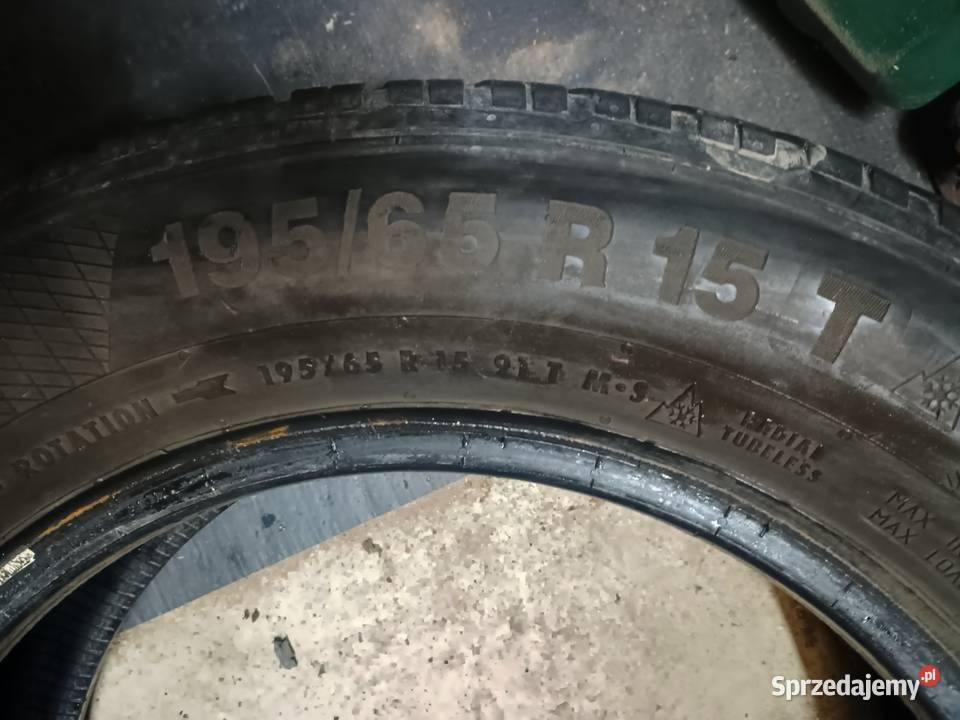 Trzy opony zimowe Continental TS 850 19565 R15 sprzedam