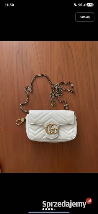 torba gucci marmont gg biała