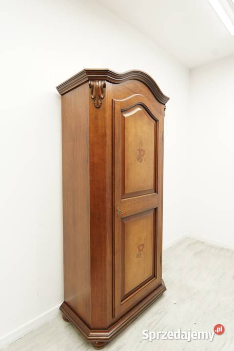 Stylowa intarsjowana szafa z kwiatowym motywem Jerka