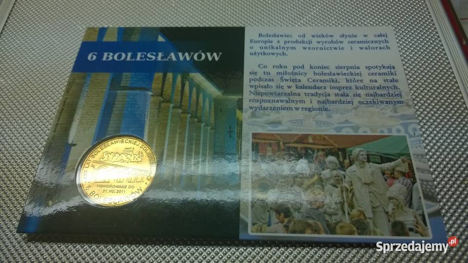 moneta Blister 6 Bolesławów Bolesławiec 2010 Warszawa