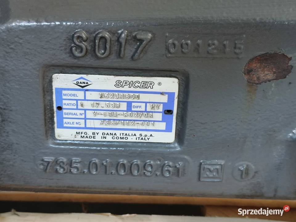 Most napędowy Spicer 735112 36238800 Valtra N123 Wilkowo