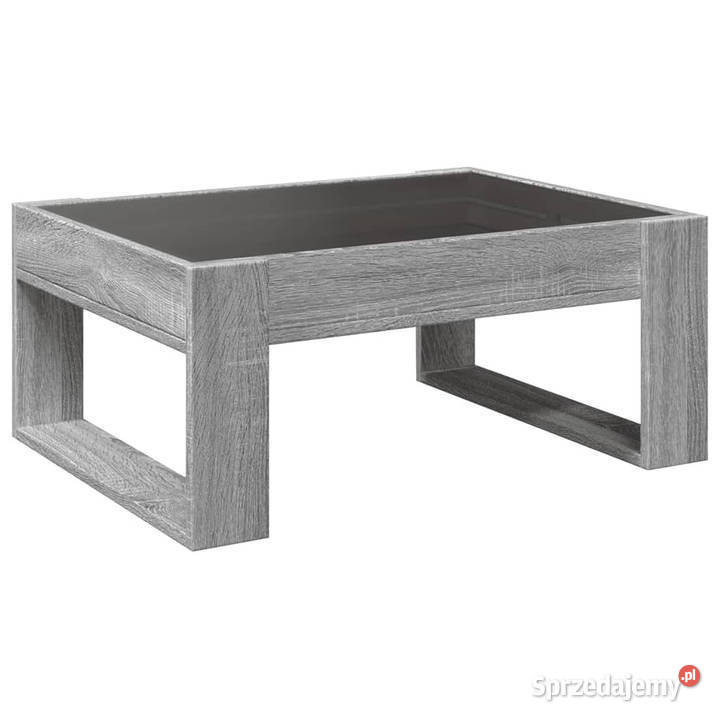 Stolik kawowy z LED Infinity szary dąb sonoma Warszawa sprzedam