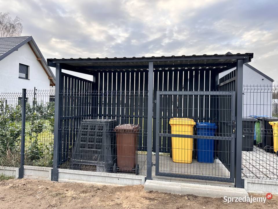 Pergole zabudowy śmietnikowe na kosze Łódź