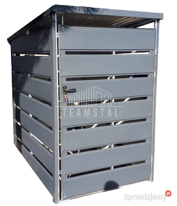 Wiata śmietnikowa spad tył 1x15m antracyt sprzedam