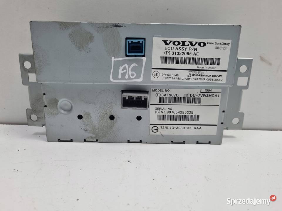 Volvo V60 I S60 II XC60 I EKRAN NAWIGACJI