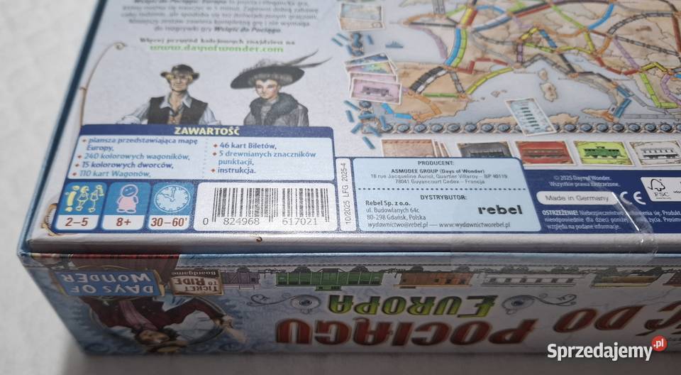 Gra planszowa Wsiąść do pociągu Europa Days of śląskie Czeladź
