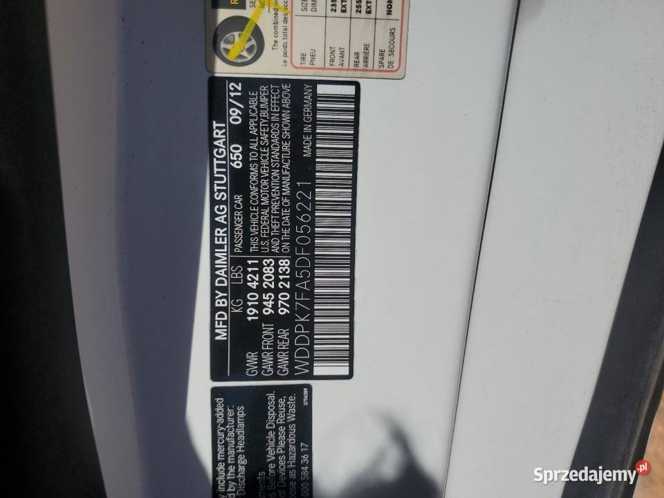 2013 MERCEDESBENZ SLK 55 AMG Bełchatów