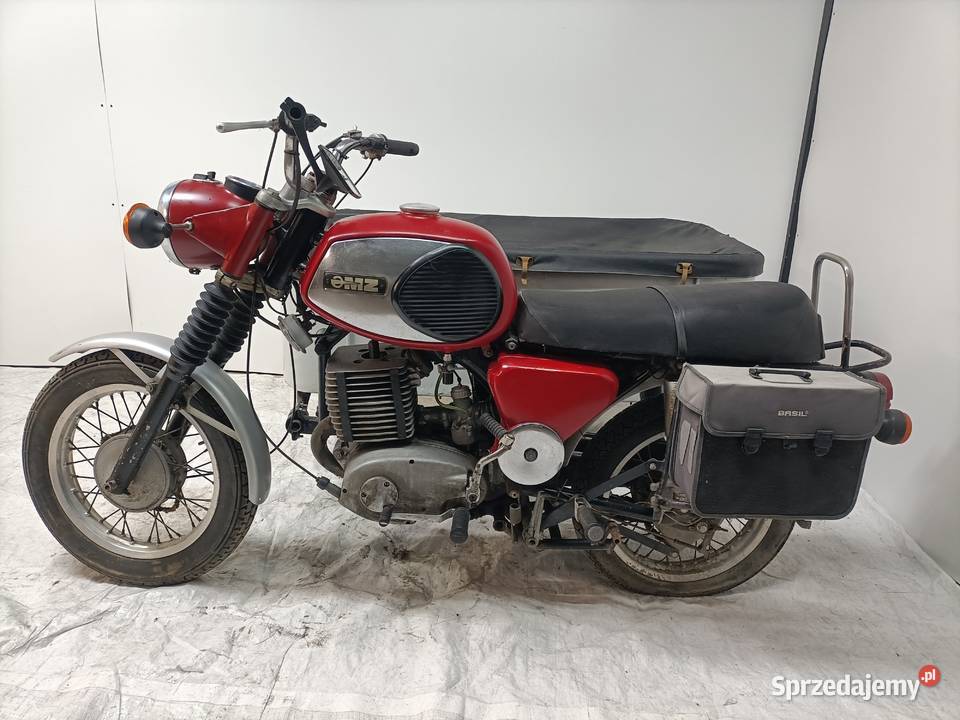 MZ 250 z wozkiem towarowym oryginalny stan pozostałe Padniewko