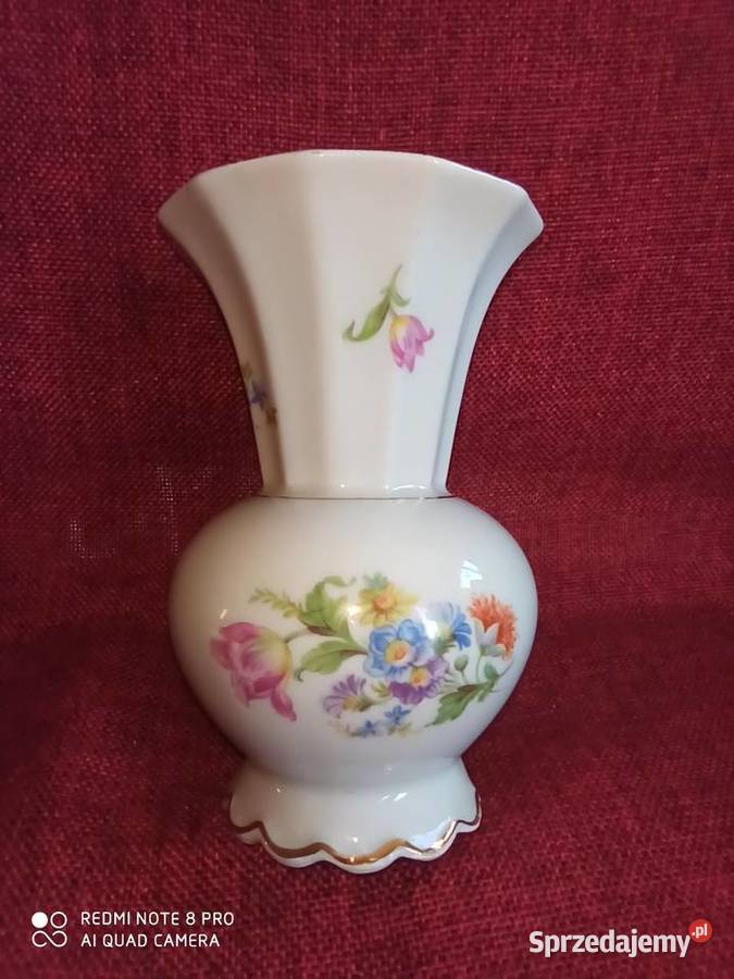 Wazon z kwiatami PM Porcelana i szkło pomorskie Gdańsk