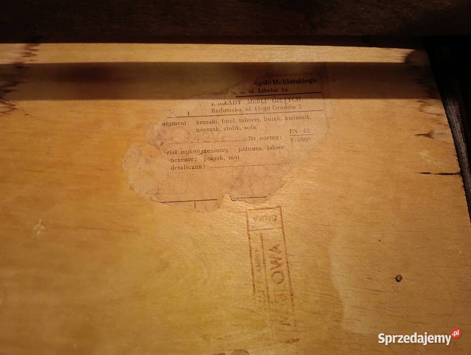 Krzesło skoczek PRL Głuchłaskie fabryki mebli Krzesła Kraków
