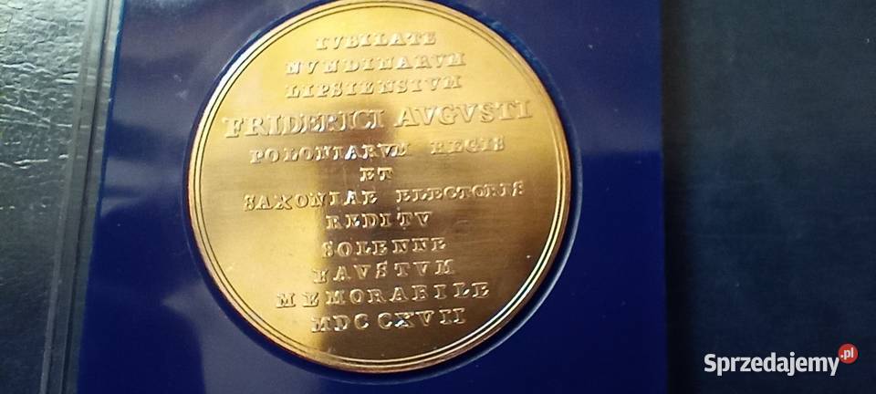 Stare monety Medal August II Mocny 269 podkarpackie Lesko