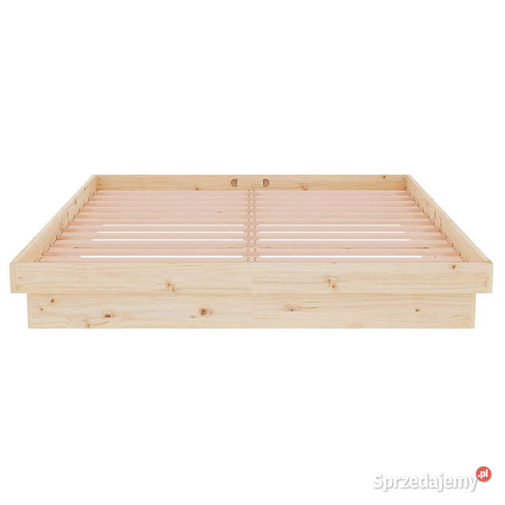 Rama łóżka lite drewno podwójna 135x190 WM819947 mazowieckie Warszawa