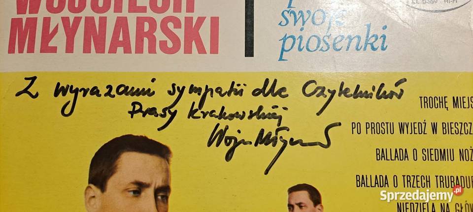 Młynarski Autograf Płyta 1966 super stan płyta winylowa Płyty i kasety Kraków