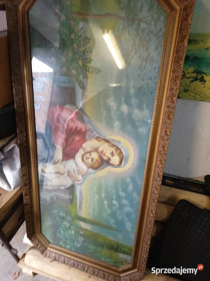 Święty obraz Maryja z Dzieciątkiem Obrazki i obrazy Wodzisław Śląski
