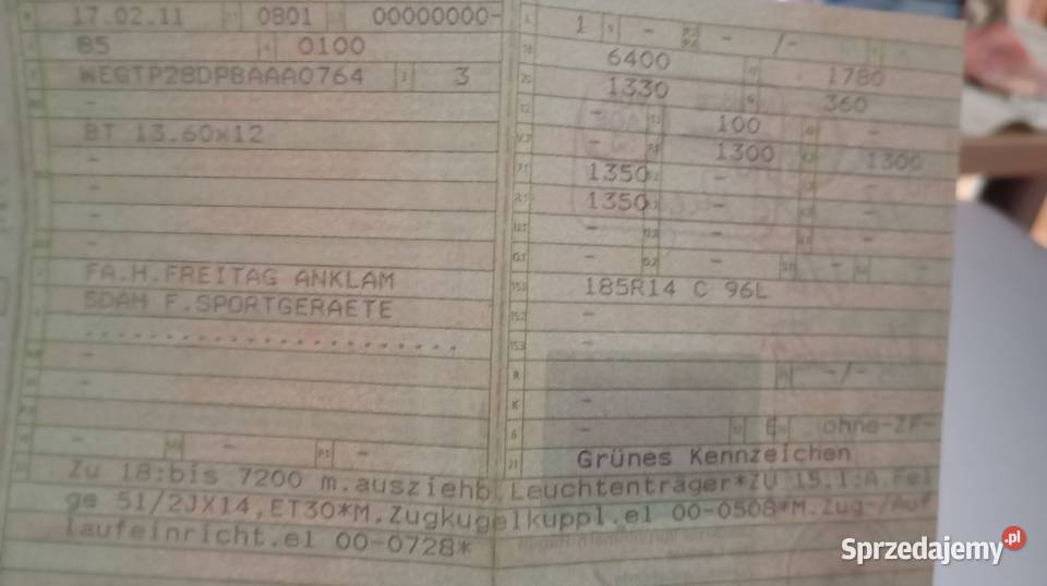 Przyczepa podlodziowa 1300 Pozostałe Sława