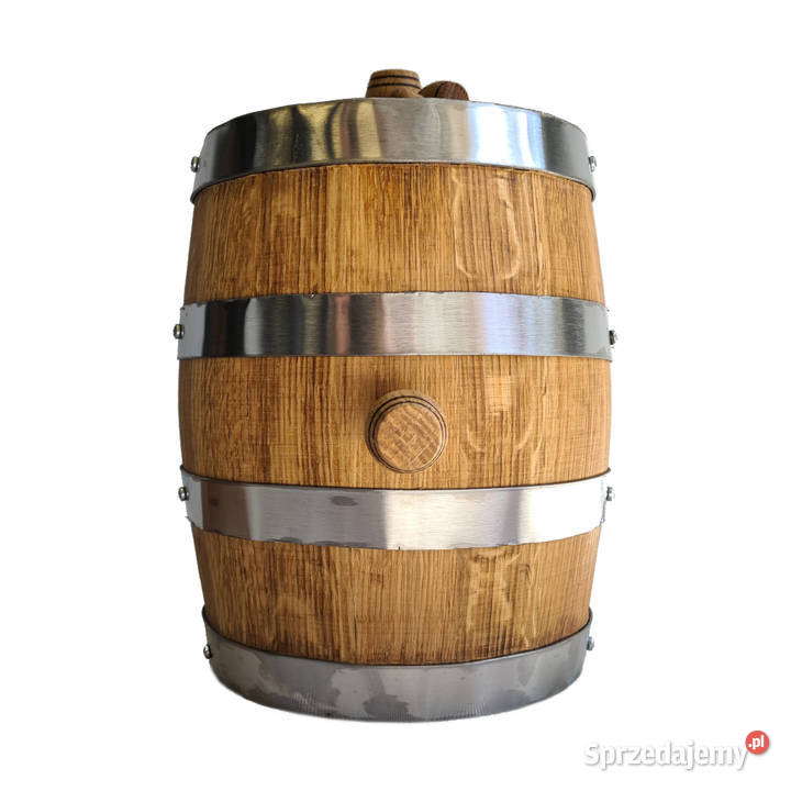 BECZKA DĘBOWA 3 L NA ALKOHOL BEZ GRAWERU
