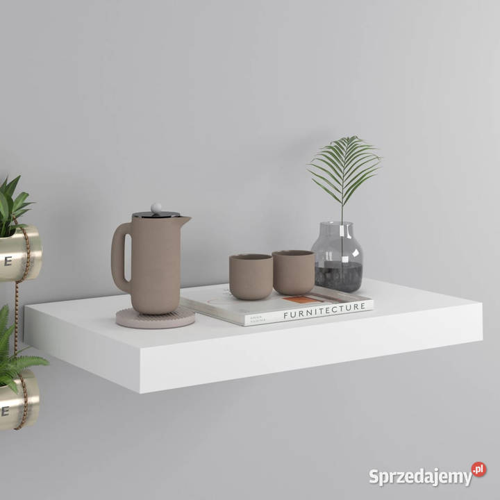Półka ścienna biała 40 x 23 x 38 MDF WM323805 Warszawa